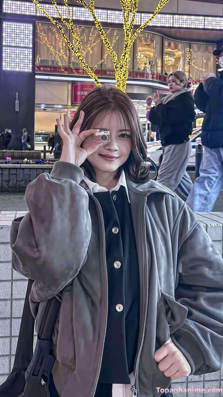 gái xinh tóc ngang vai