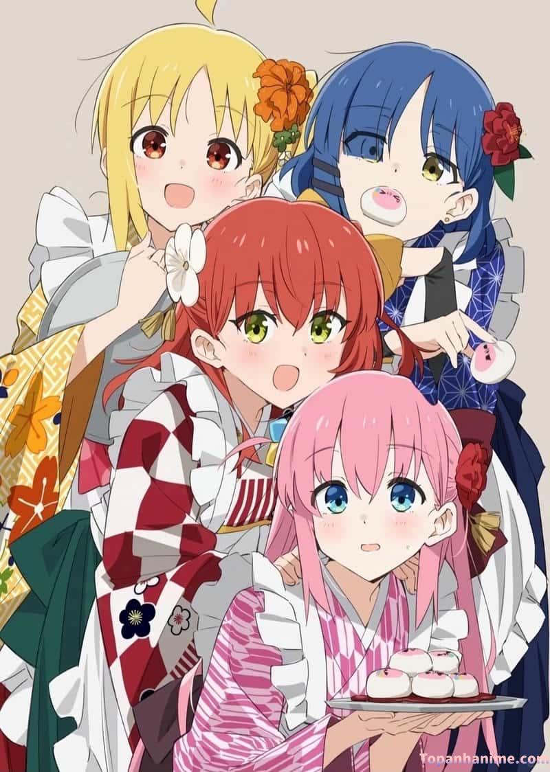 Bộ ảnh nhóm anime cuốn hút