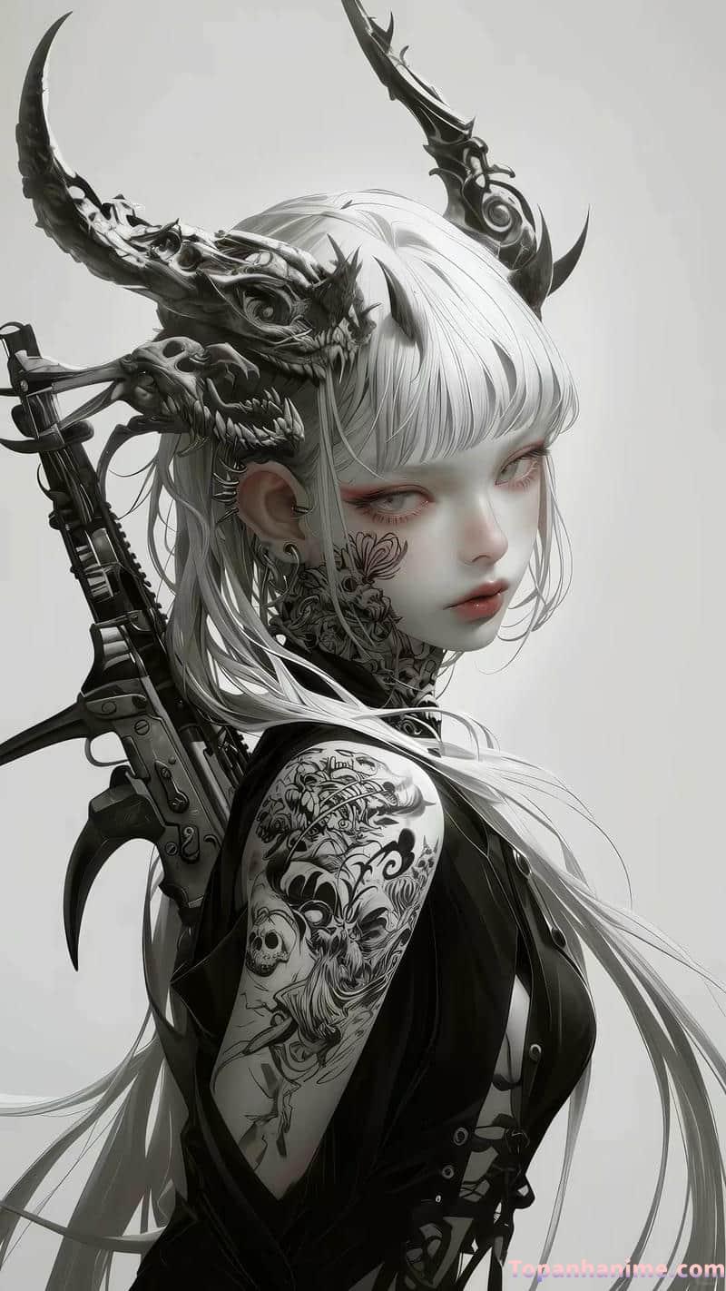 Ngắm ảnh anime ác quỷ lạnh lùng thu hút