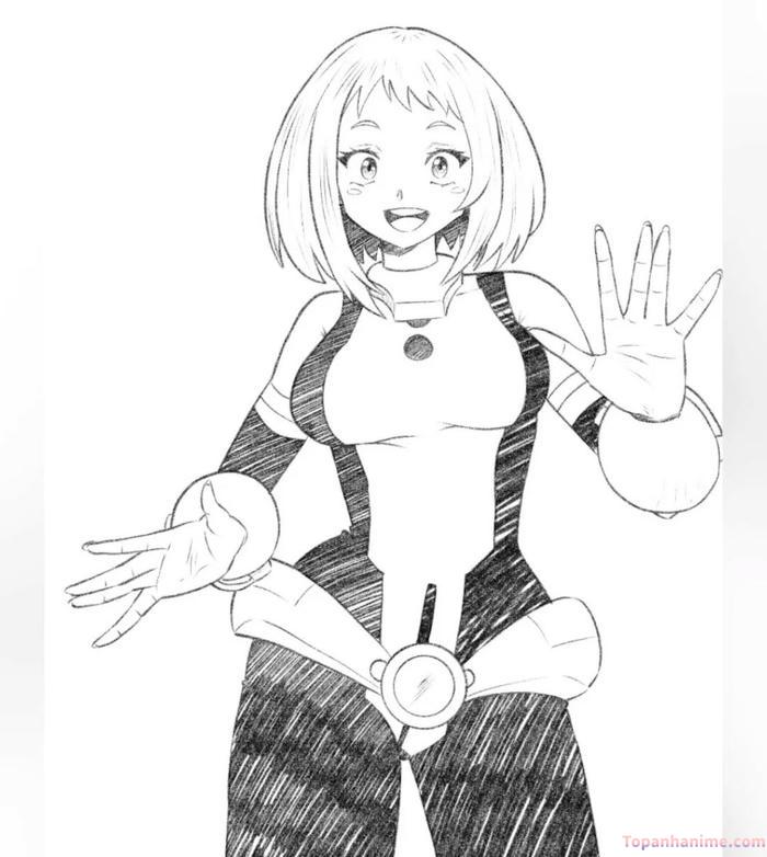 ảnh ochaco uraraka anime đẹp hd