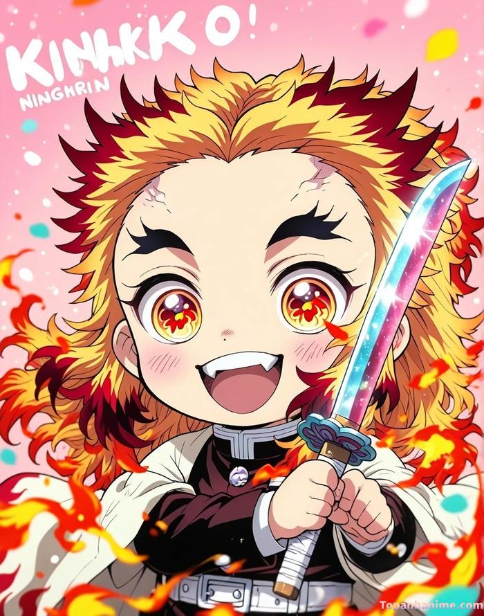 ảnh rengoku kyojuro viêm trụ đẹp full hd