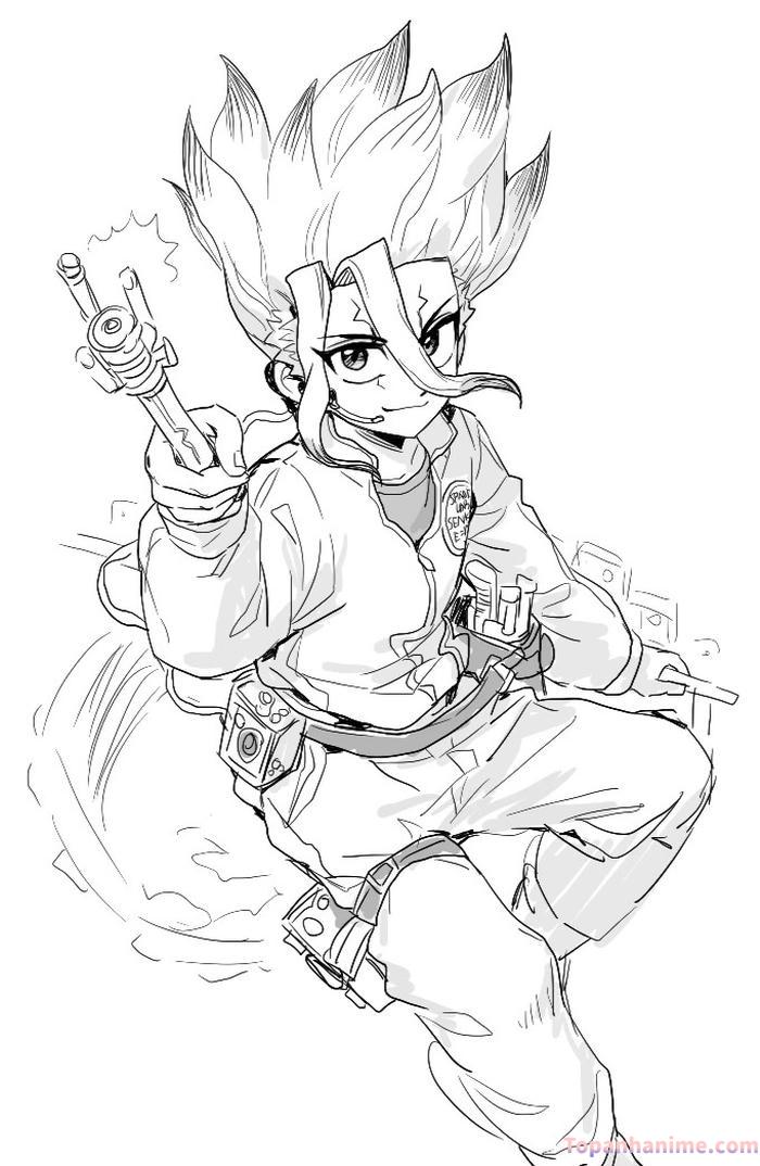 ảnh senku ishigami full hd siêu nét