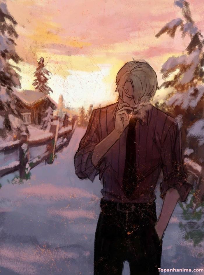 ảnh vinsmoke sanji ngầu đẹp nét