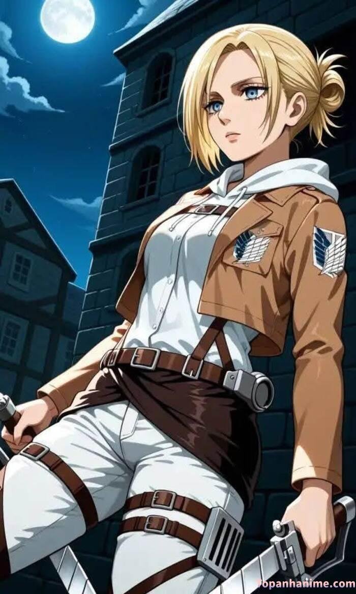 ảnh Annie Leonhart đẹp phong cách chiến binh