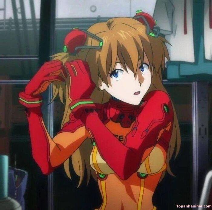 ảnh Asuka Langley Soryu đẹp ánh mắt tự tin