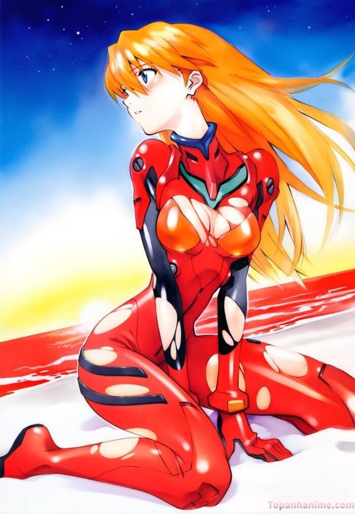 ảnh Asuka Langley Soryu đẹp phong cách anime