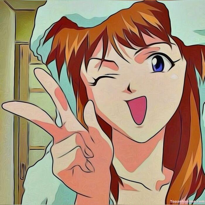 ảnh Asuka Langley Soryu đẹp tinh nghịch