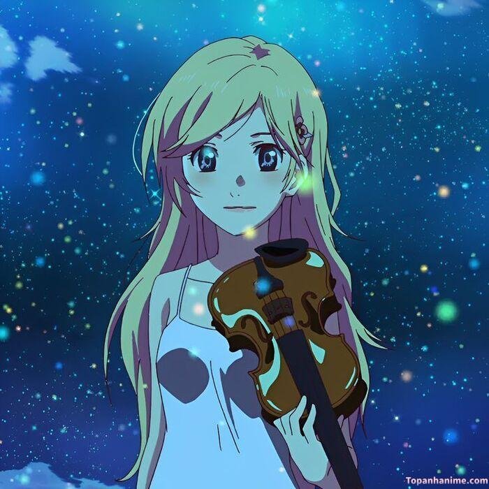 ảnh Kaori Miyazono đẹp ánh nhìn xa xăm