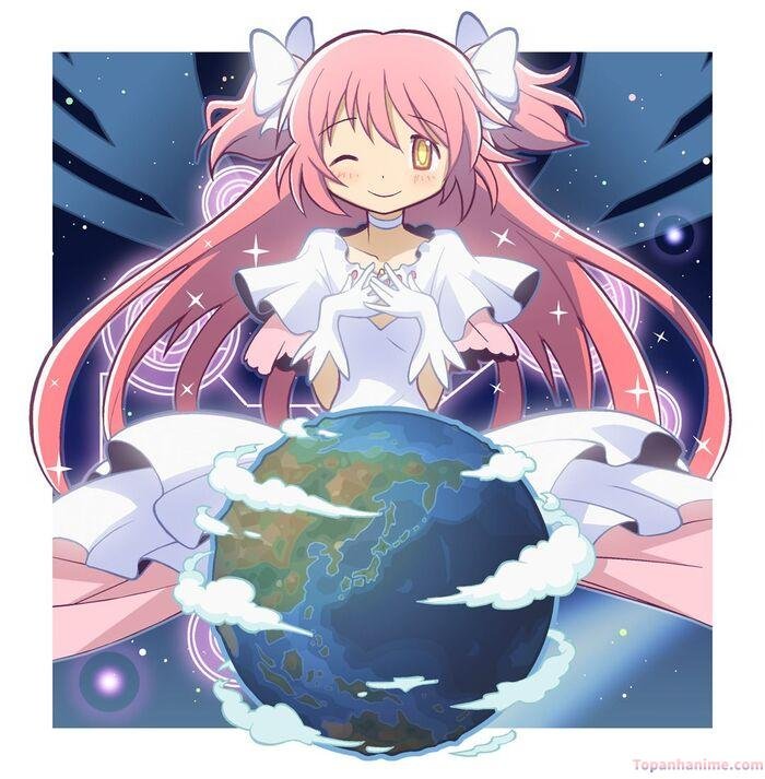 ảnh Madoka Kaname đẹp ánh sáng nhẹ