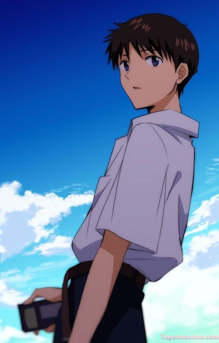 ảnh Shinji Ikari đẹp suy tư