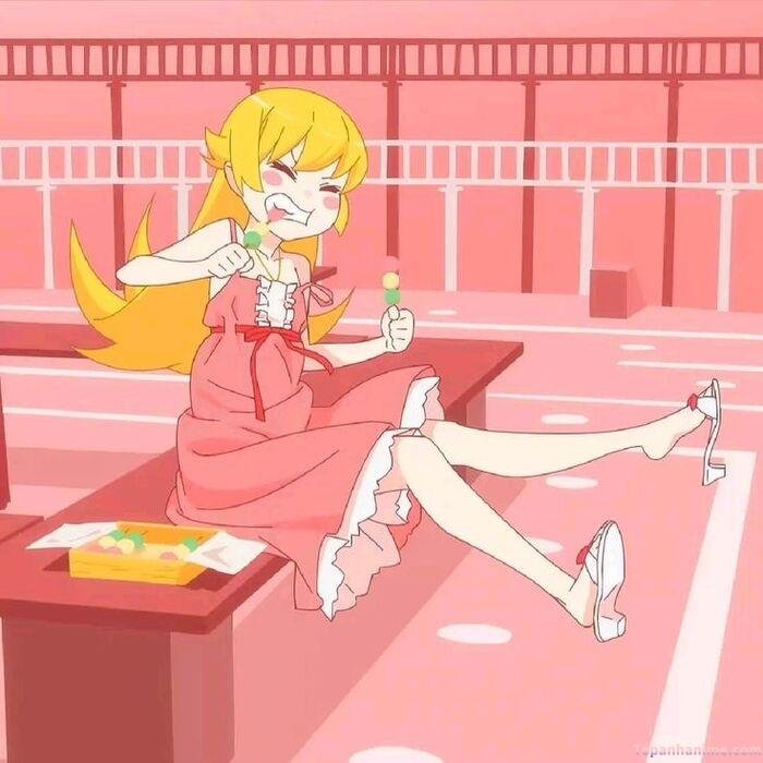 ảnh Shinobu Oshino cuti nhất