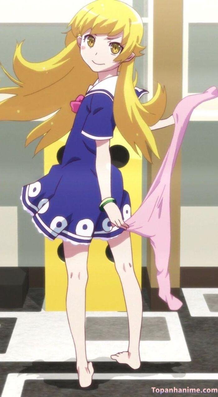 ảnh Shinobu Oshino tóc vàng