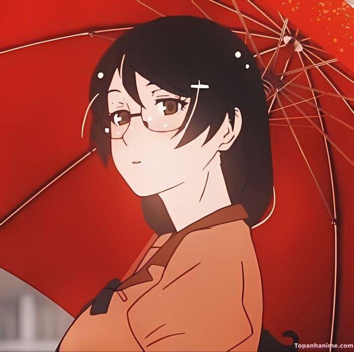 ảnh Tsubasa Hanekawa đẹp điềm tĩnh