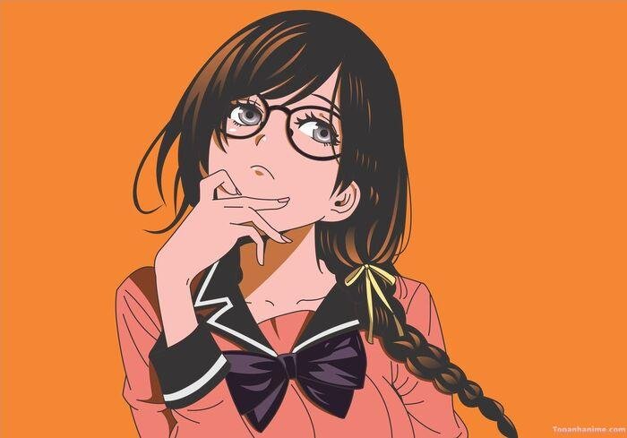 ảnh Tsubasa Hanekawa đẹp hiền lành
