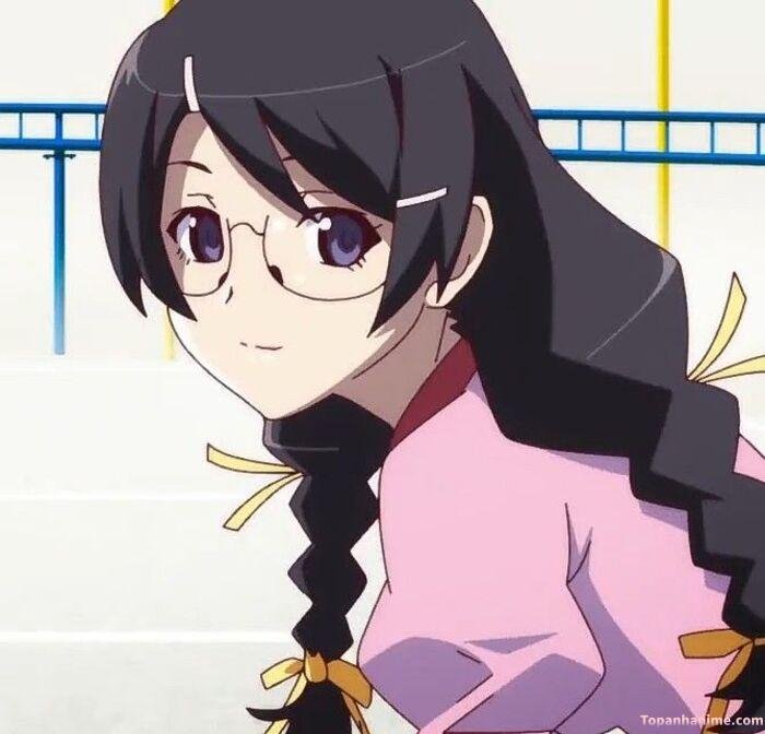 ảnh Tsubasa Hanekawa đẹp phong cách anime