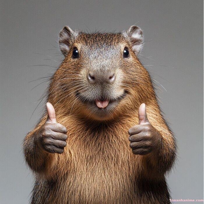 capybara meme nhìn buồn cười