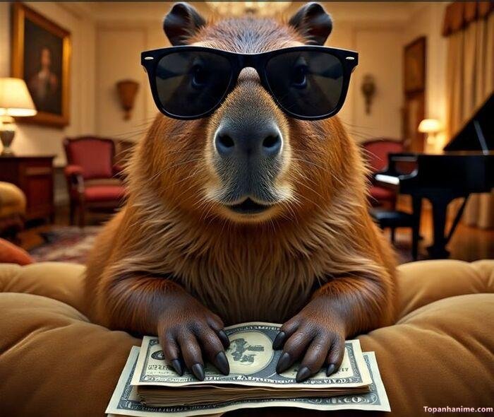 capybara meme nhìn mắc cười ngầu