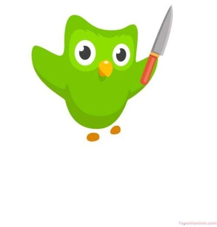 duolingo meme cầm dao