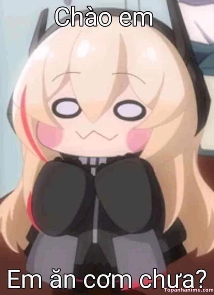 meme chào kiểu cute
