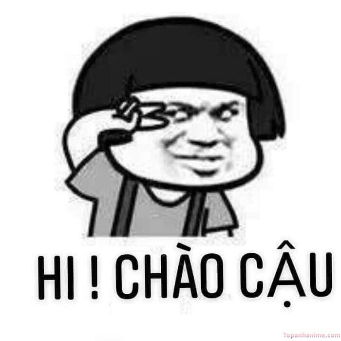 meme chào kiểu vẫy tay