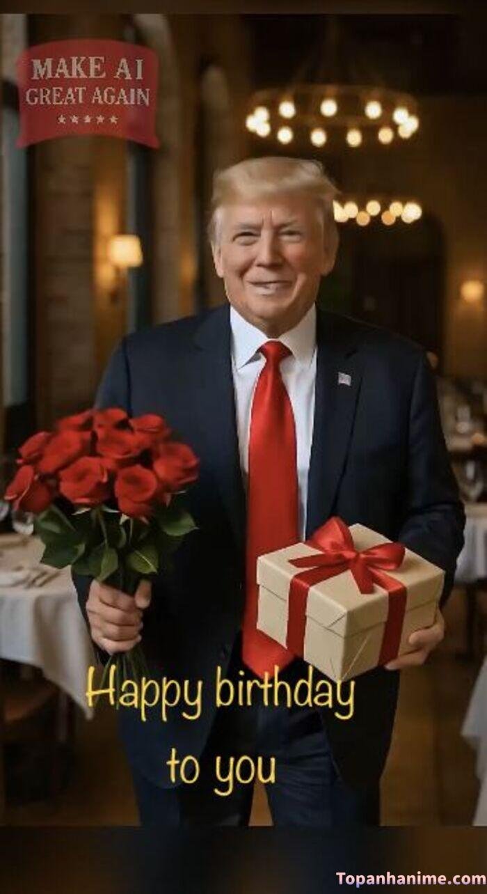 meme chúc mừng sinh nhật trump