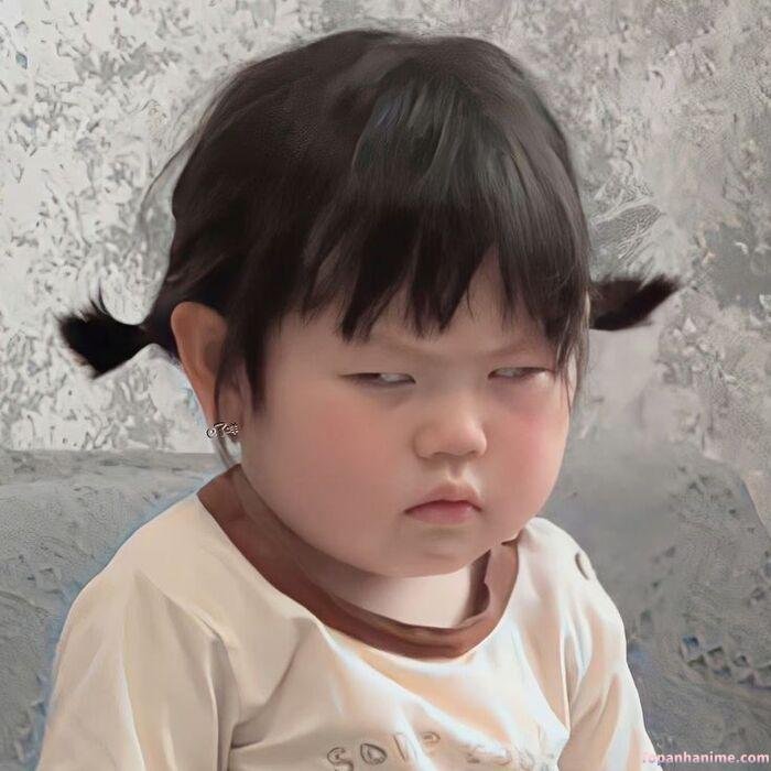 meme liếc vibe khó chịu