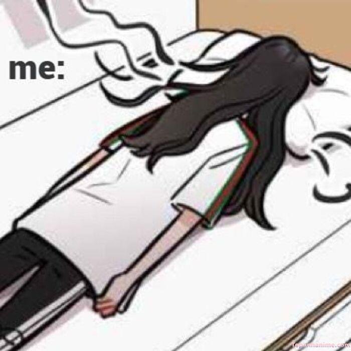 meme mệt mỏi vibe tiêu cực nhẹ