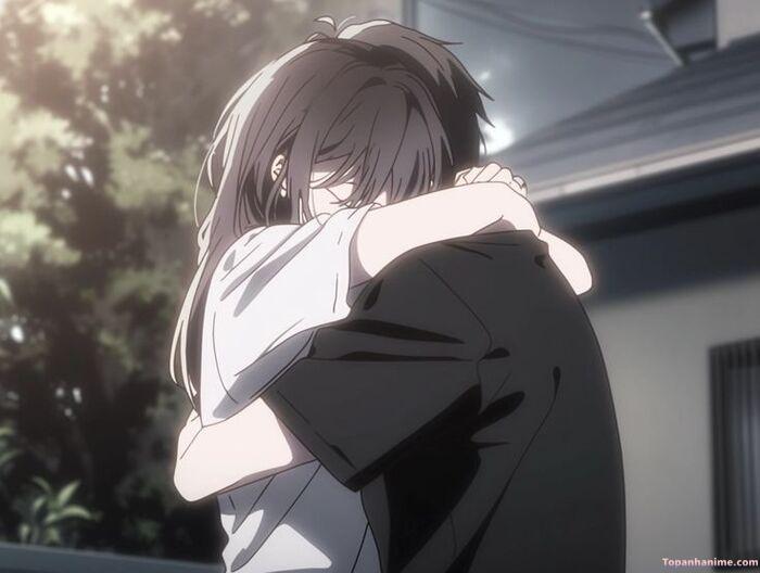 meme ôm nhìn ấm áp anime