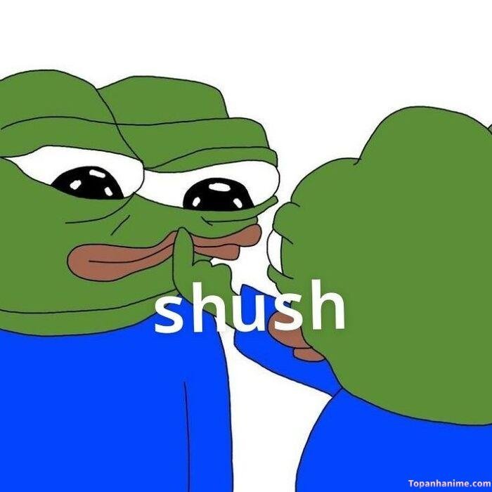 meme suỵt nhìn mắc cười ếch xanh