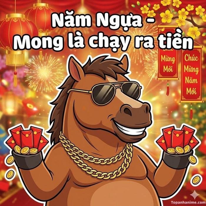 meme tết con ngựa