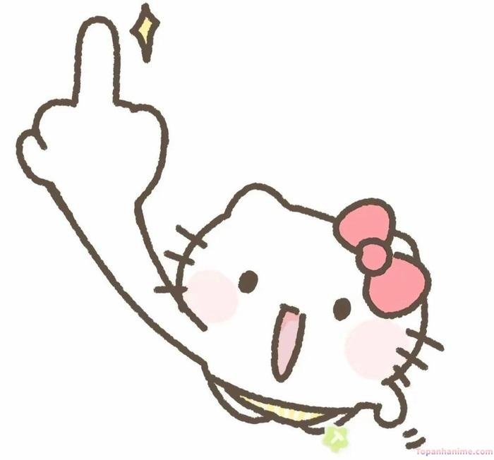 ngón giữa meme kitty