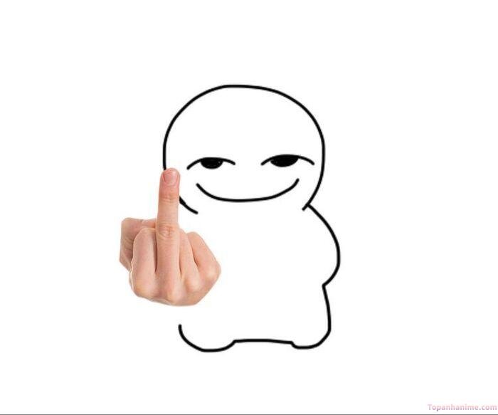 ngón giữa meme nhìn cạn lời