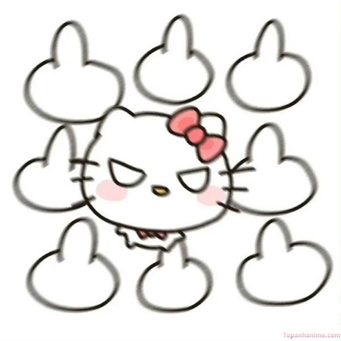 ngón giữa meme vibe lạnh lùng