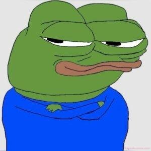 pepe meme liếc bựa