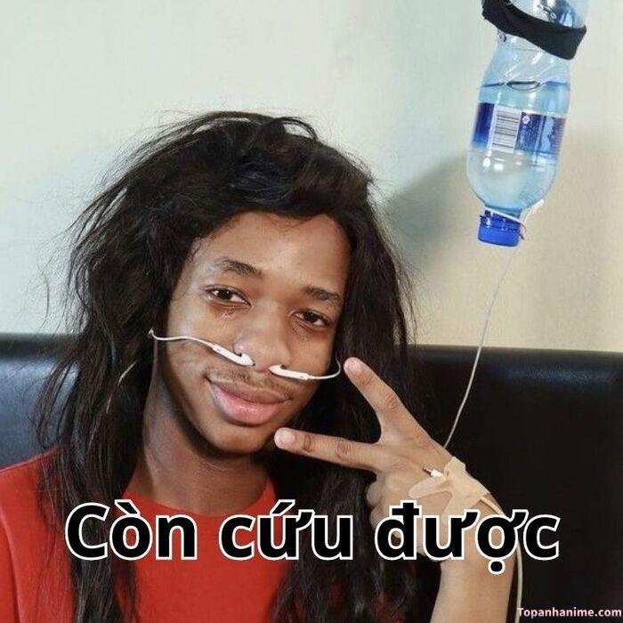 thở oxy meme chế