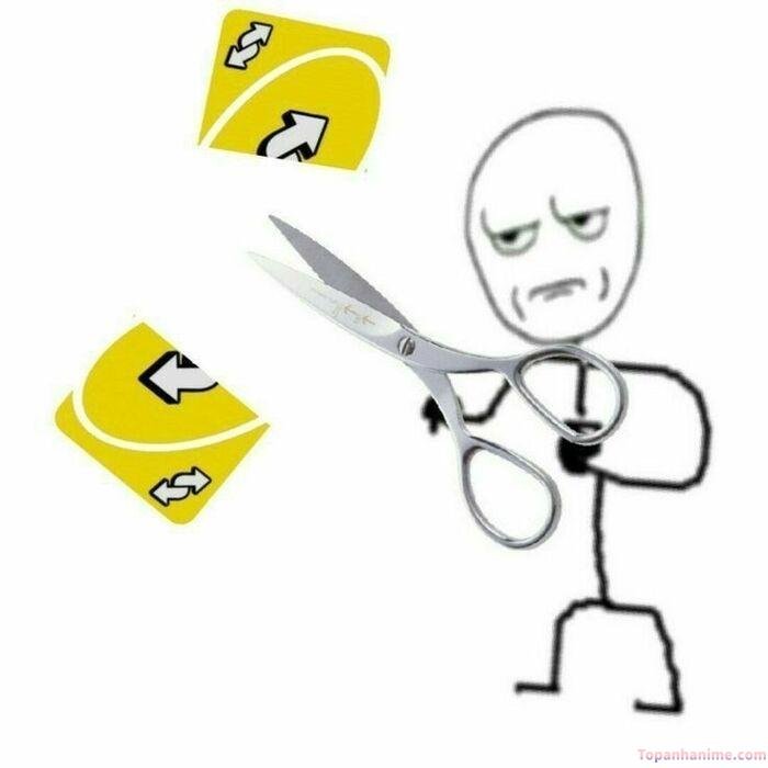 uno meme kéo cắt