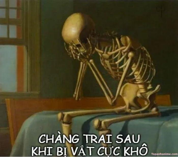 vắt cực khô meme hết sạch năng lượng