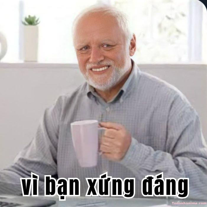 vì bạn xứng đáng meme kiểu mỉa mai cực hài