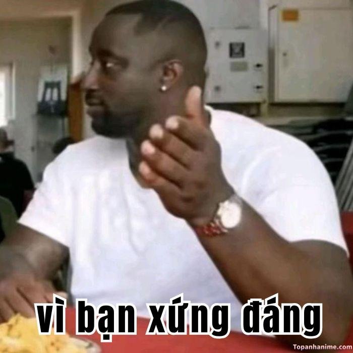 vì bạn xứng đáng meme kiểu mỉa mai siêu hài