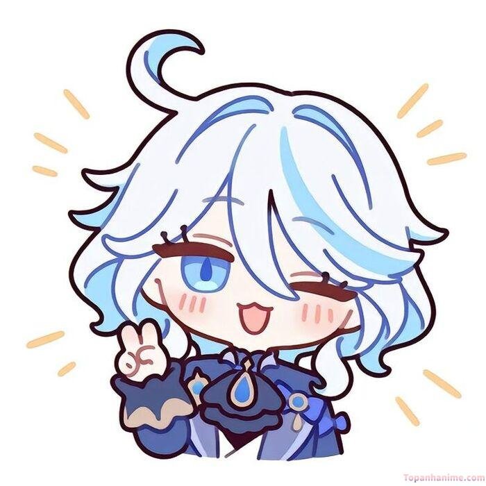 ảnh furina chibi nháy mắt