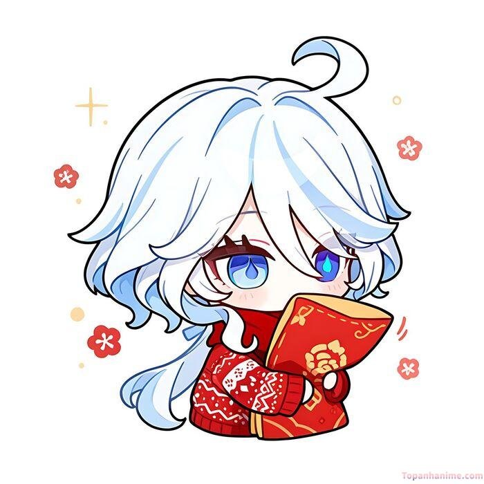 ảnh furina chibi tết