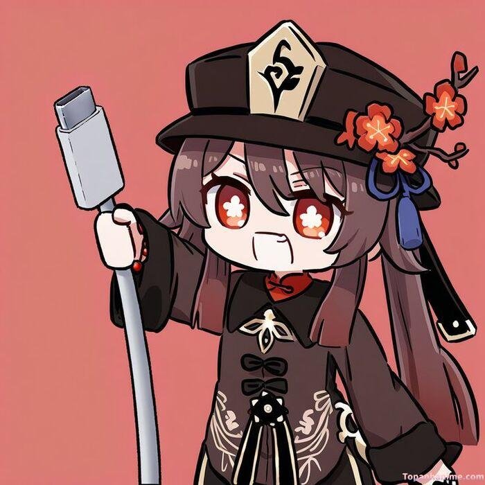 ảnh hutao chibi đáng yêu nhất