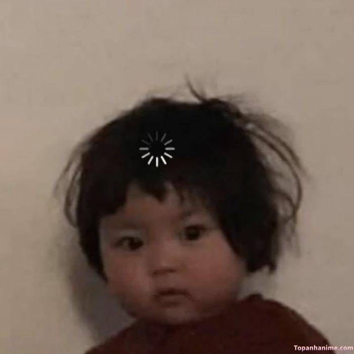 ảnh meme buồn ngủ em bé hài