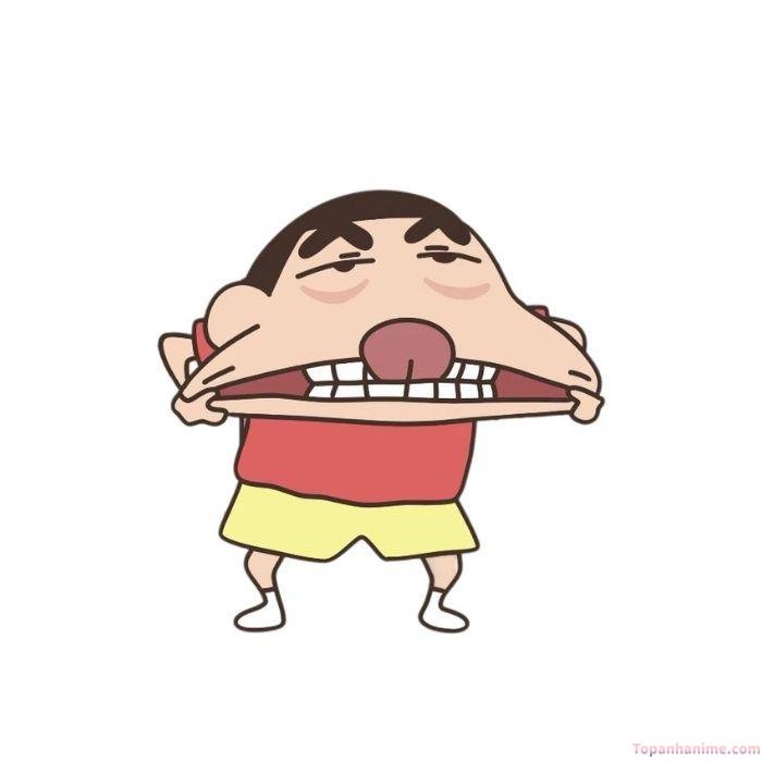 ảnh meme lêu lêu shin
