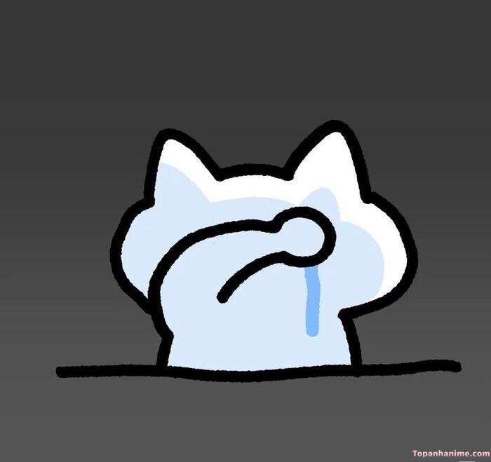 ảnh meme tổn thương mèo khóc
