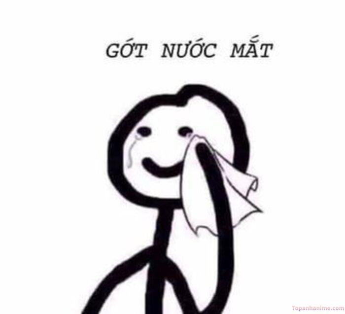 ảnh xúc động meme gớt nước mắt