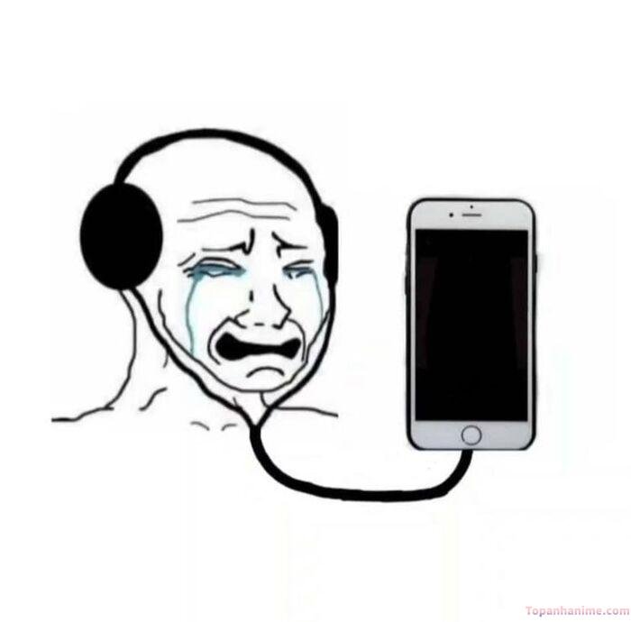 ảnh xúc động meme khóc với đt