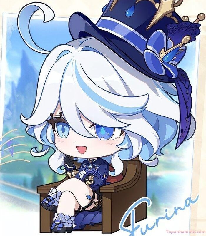 furina chibi đáng yêu
