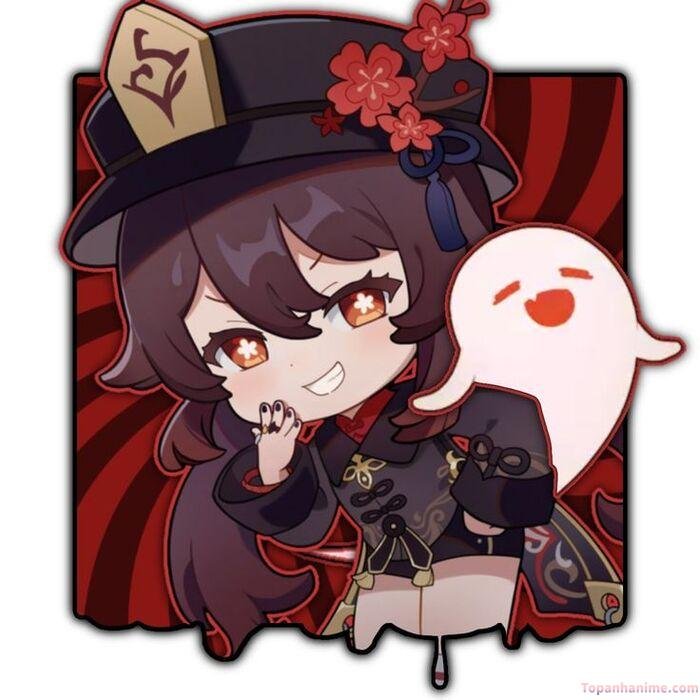 hình ảnh hutao chibi