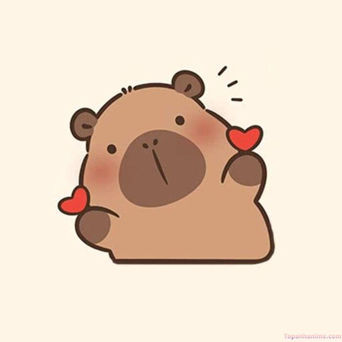 hình capybara chibi cuti